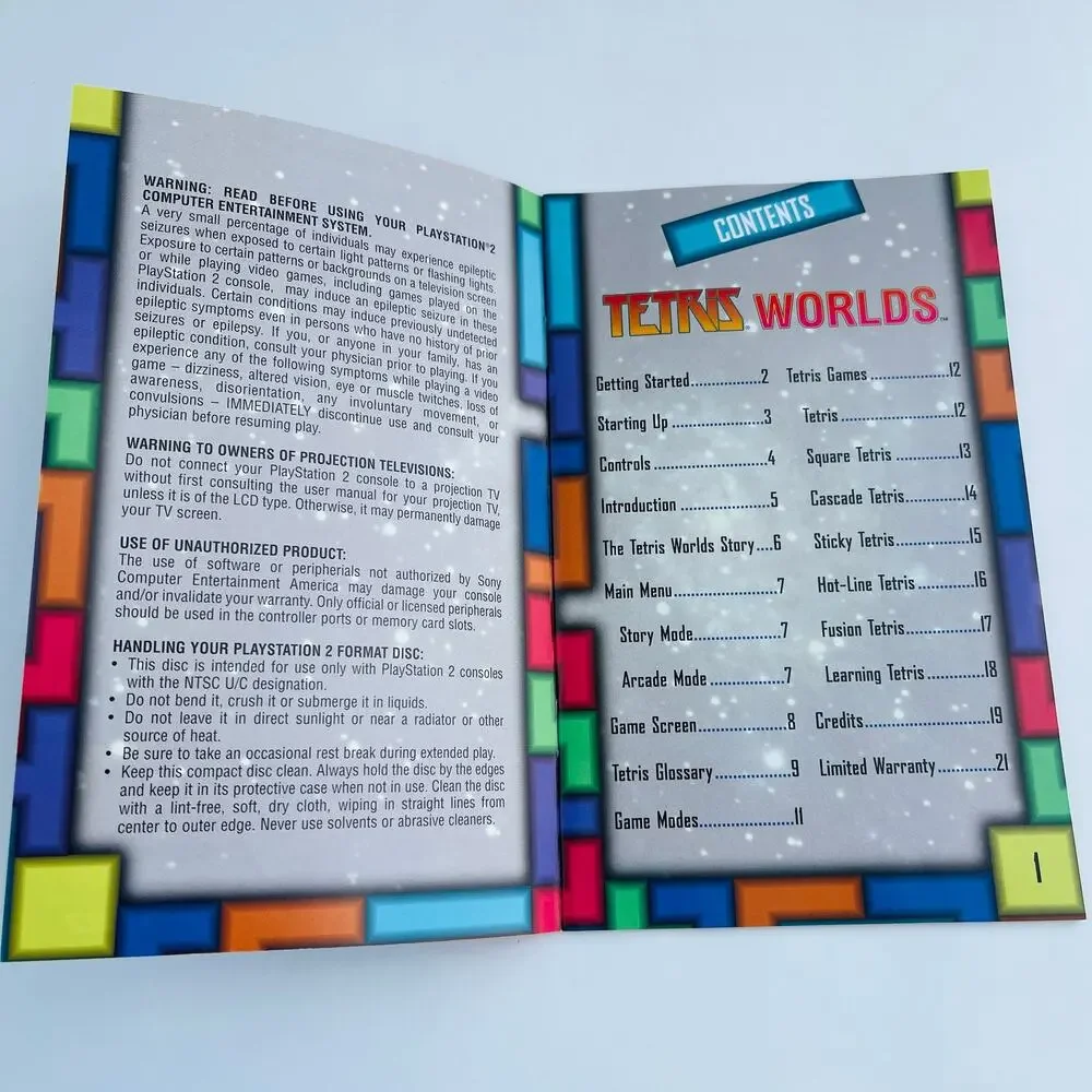 Tetris Worlds Sony PlayStation 2 PS2 2002 CIB Everyone